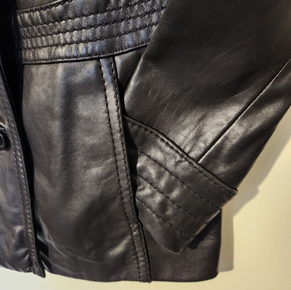 Avanti Leather Jacket Woman Large - Picture 3 of 9
